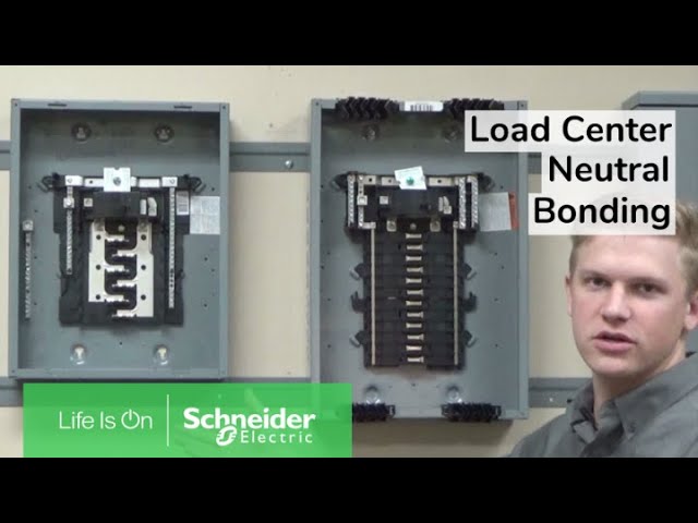 Installing Neutral Bonding Screw in Low Amp QO & Homeline Load Centers |  Schneider Electric Support - YouTube  Qo 100 Amp Load Center Wiring Diagram    YouTube