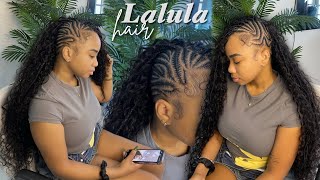FULL Versatile Mohawk | water wave boho braids ft. LALULA HAIR