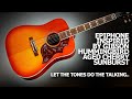 Электроакустическая гитара EPIPHONE HUMMINGBIRD AGED CHERRY SUNBURST GLOSS