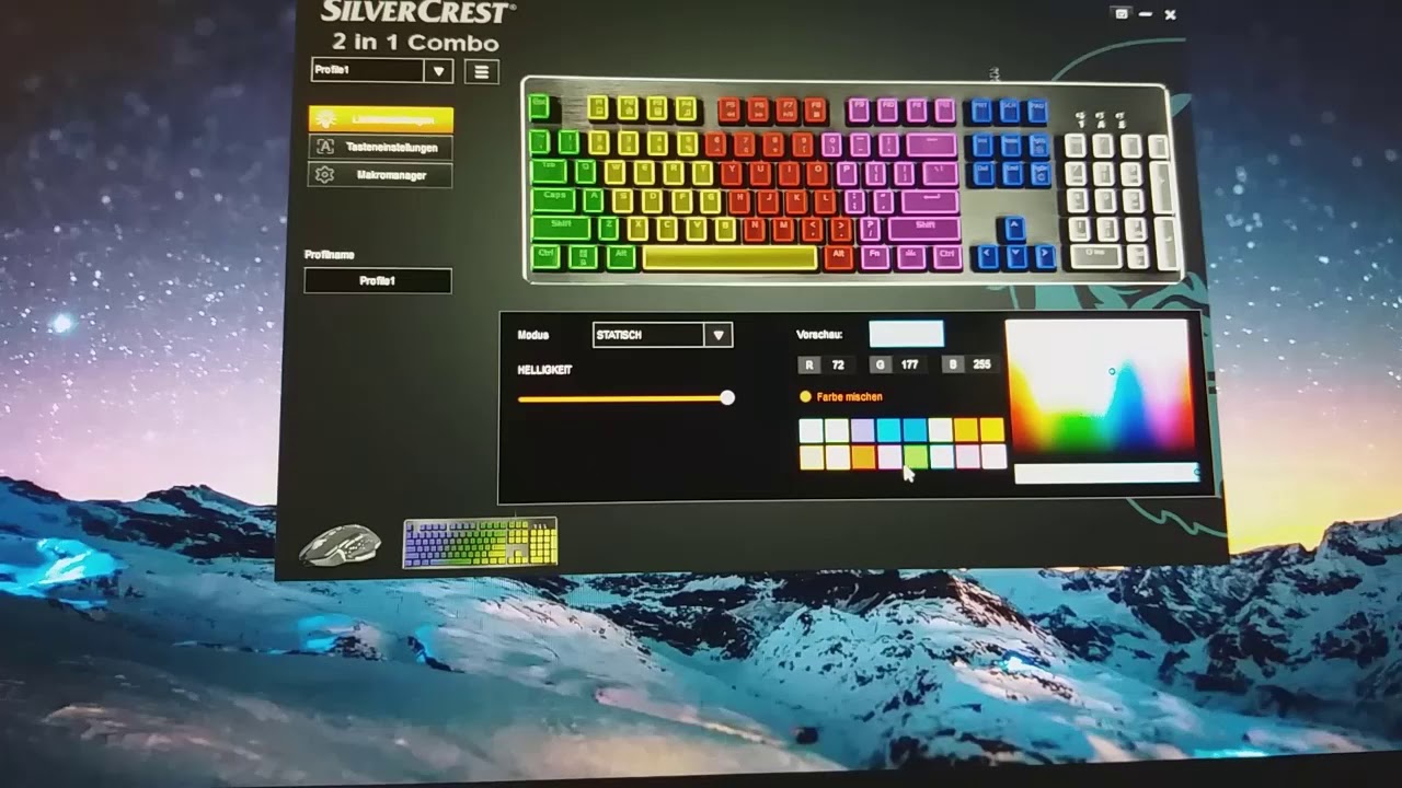 Silver Crest Gaming Tastatur und Maus LED Funktionen + Software Download -  YouTube