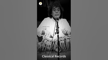 Thumbnail of Ustad Zakir Hussain Sahab Amazing Tabla Clip 🔥 | Classical Records