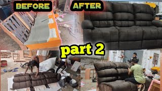 how to make 3 seater sofa set new design/ royal sofa set making simple tricks #sofaclub