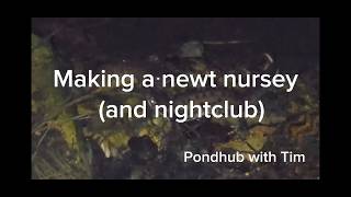 Making a newt nursery (and nightclub) @PondHubwithTim 