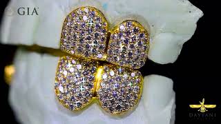 VVS DIAMOND YELLOW GOLD FANG GRILL