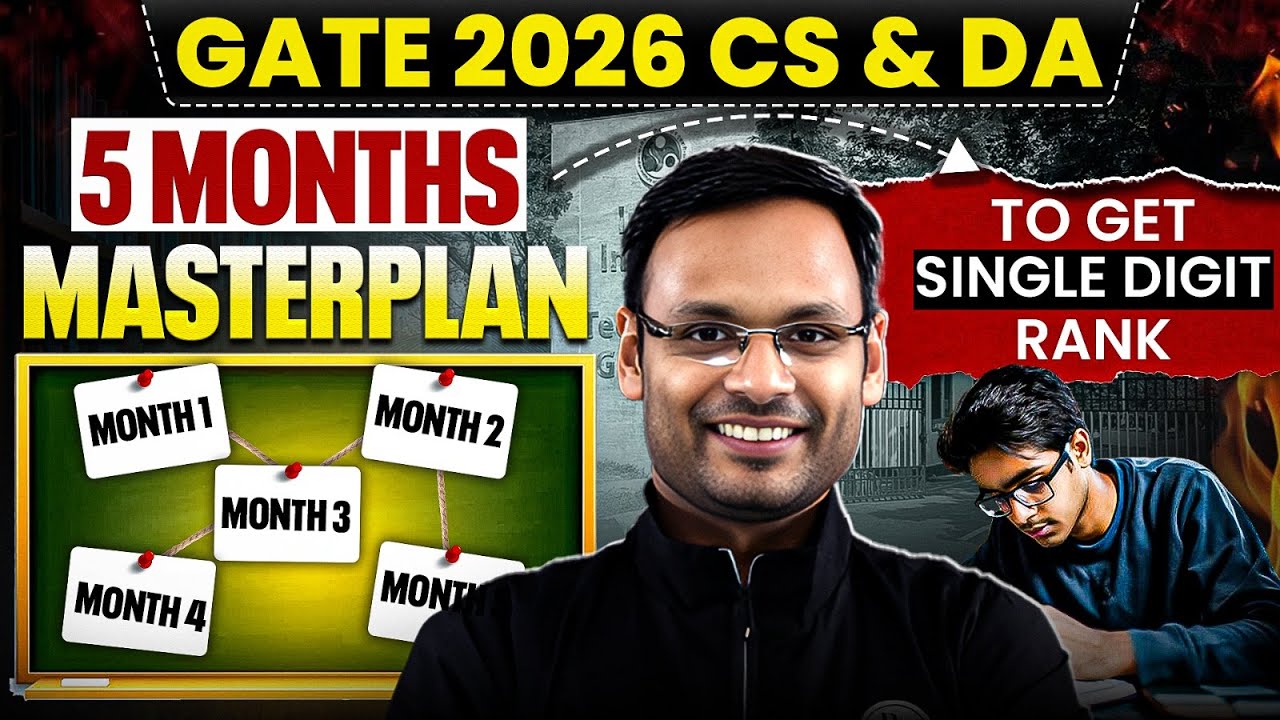 How to Crack GATE 2026 CS & DA in 5 Months | Masterplan to Get Single ...
