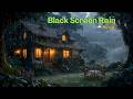 Rain & Thunder for Deep Sleep ⚡ Black Screen 3h 40m | No Ads, Lightning Sounds