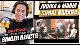 JUDIKA x MARIA IDOL - SURAT NARARA (Judika Studio) | SINGER REACTION