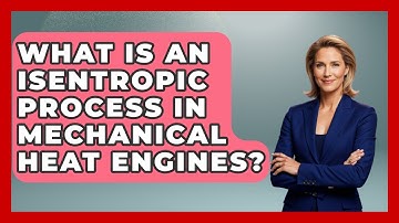 What Is An Isentropic Process In Mechanical Heat Engines? - Mechanical Engineering Explained