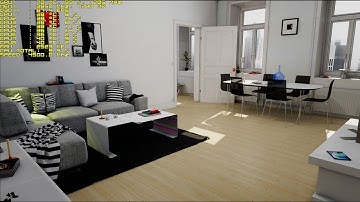 Unreal Engine 4 【Swedish Apartment Demo】 i7 4770K GTX 780Ti 【60 Fps】