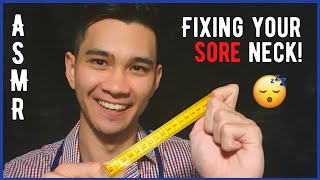 ASMR Physiotherapist Roleplay: 🩹Fixing Your Sore Neck!🩹(Massage, Whispered, Personal Attention)