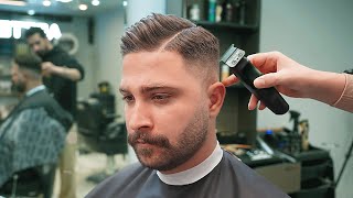 💈| ASMR BARBER | Classic Side Part MASTER work - High Fade Tutorial👌