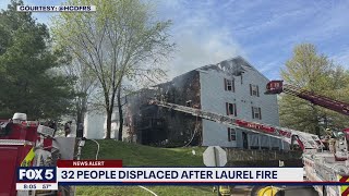 32 people displaced, 2 cats rescued after fire breaks out at Maryland apartment building | FOX 5 DC