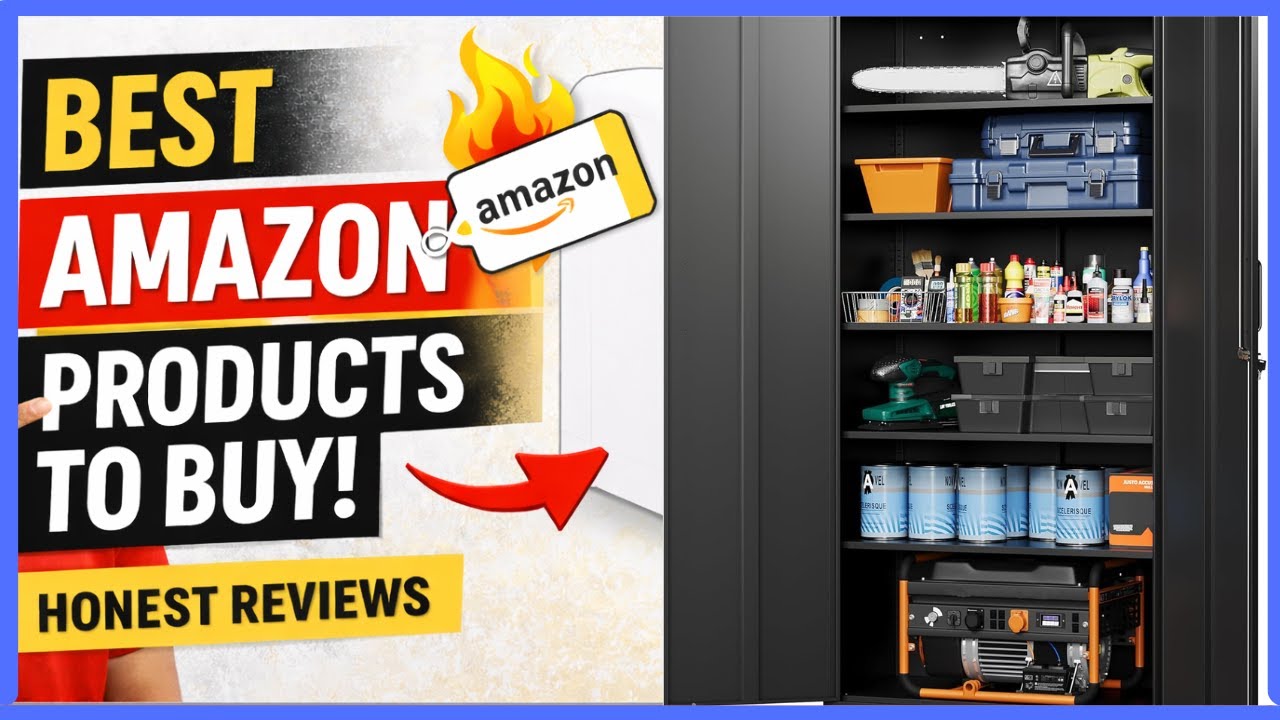 Letaya Metal Garage Storage Cabinets with Lock-72 Tall Tool Organizer Steel Lockers, 5 Ad