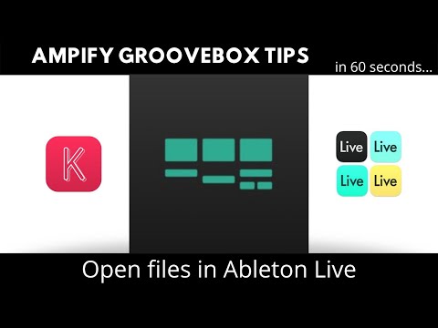 How to open an Ampify Groovebox project using Ableton Live | #shorts