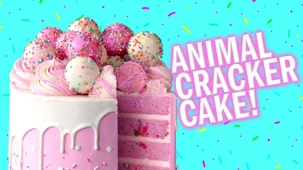 How To Make An Animal Cracker Cake! The Scran Line YouTube