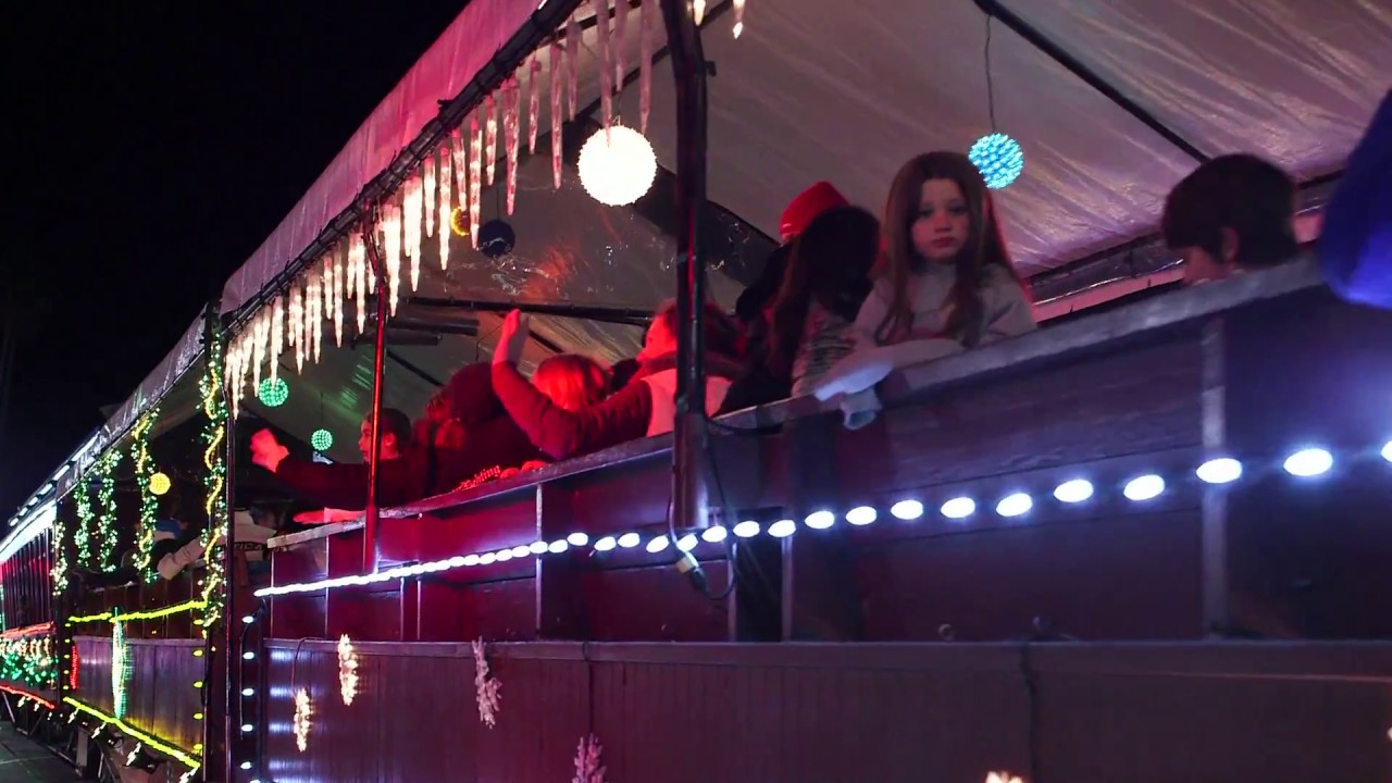 Holiday Lights Train through Santa Cruz YouTube