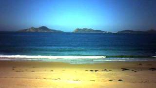 Islas Cïes desde playa de fortiñón, Saians, Vigo