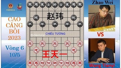 CAO CẢNG BÔI 2023 | Vòng 6 | Vương Thiên Nhất (王天一) Wang Tianyi VS Zhao Wei (赵玮) Triệu Vĩ