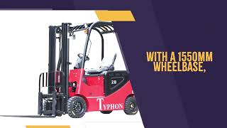 Introducing The New 2023 Electric Forklift 2 Ton Capacity  Typhon Machinery