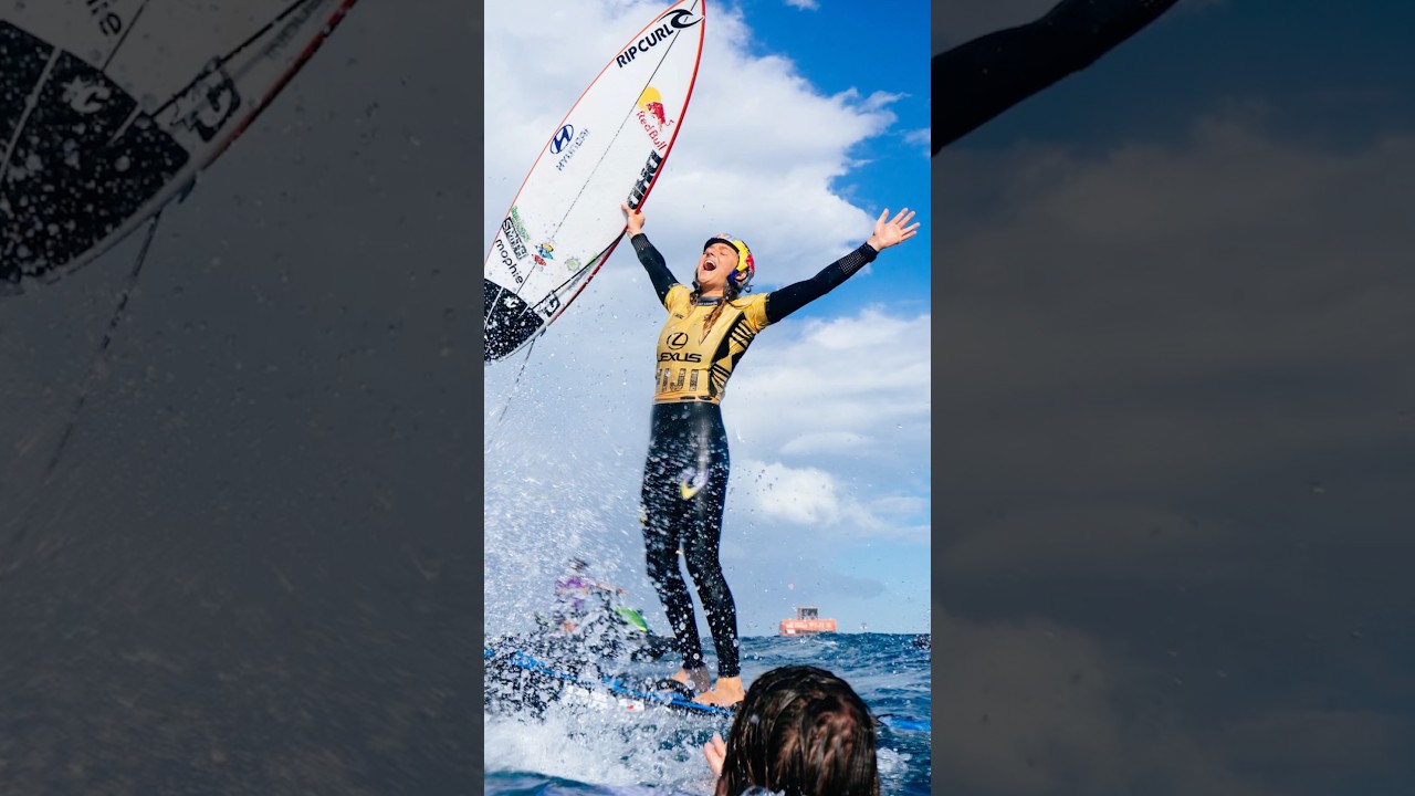 The moment @MollyPicklum became world champion #surfing #surftok #mollypicklum #wsl #surf