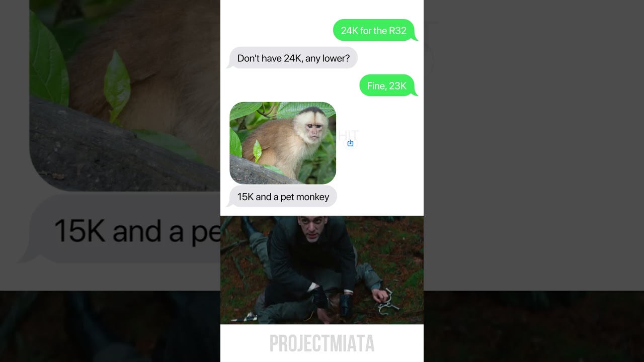 Monkey Negotiates R32 Deal– Damn, It’s a Good One! 🐒🚗💥 