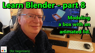 152. Learn Blender - part 8 - model a simple box with an animated lid