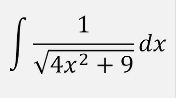 Integral of 1/sqrt(4x^2 + 9) dx using trigonometric substitution
