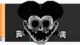 Mickey Mouse 3rd Phase on the piano (Happy Smile Horror FNF Mod)