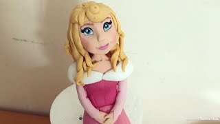 CAKE NATION | How to Make Aurora from Sleeping Beauty using Modelling Paste screenshot 4