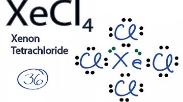 XeCl4 Lewis Structure: How to Draw the Lewis Structure for XeCl4 (Xenon Tetrachloride)