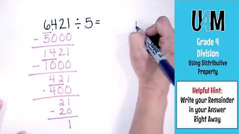 United 4 Math - Grade 4 Division using the Distributive Property