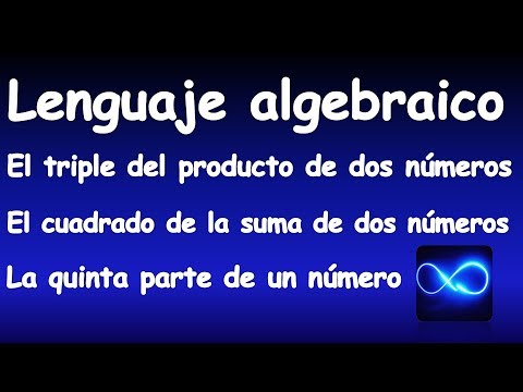 66. LENGUAJE ALGEBRAICO, Expresar usando variables