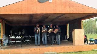 Kaska Dena Drummers At Rapid River, Bc - Aug 2012