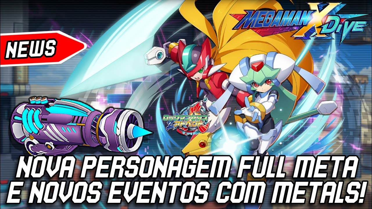 Mega Man X Dive Update: Nova Personagem Aile (ZXA) Chegou e