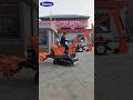 Small Crawler Digger Mini Bagger Mini Excavator with Rotary Cultivator #tiller #excavator #farm