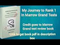 My Journey to All India Rank 1 in Marrow Grand tests for NEET PG and INICET 2026