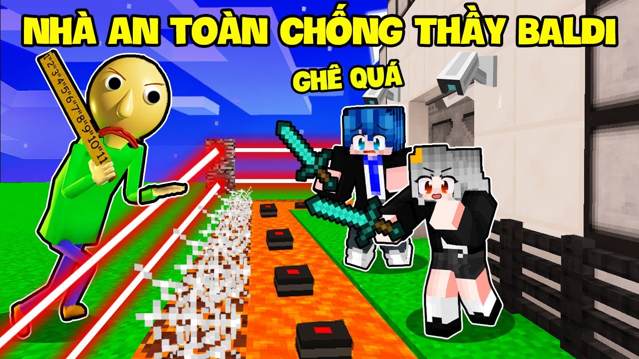 SAMMY THỬ THÁCH 24H XÂY NHÀ SIÊU AN TOÀN CHỐNG THẦY BALDI TRONG MINECRAFT