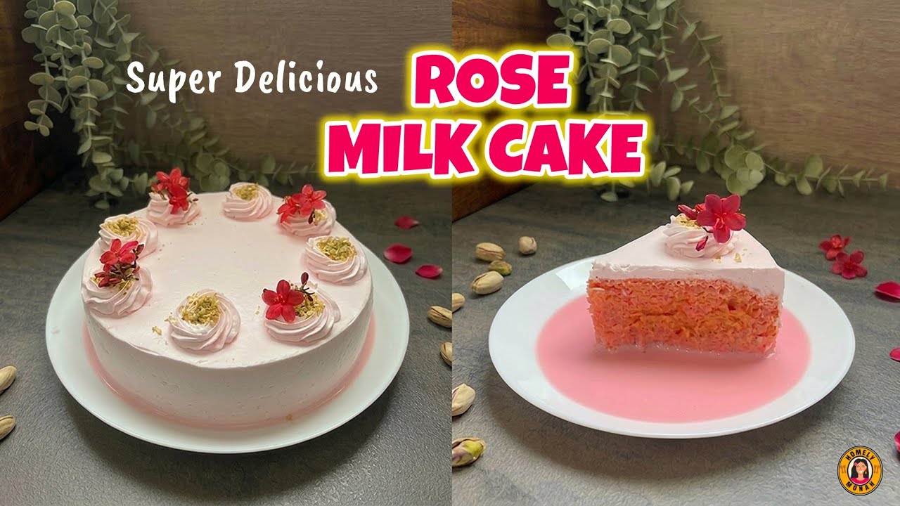 ROSE MILK CAKE | delicious & easy Roohafza milk cake for any occasion! 