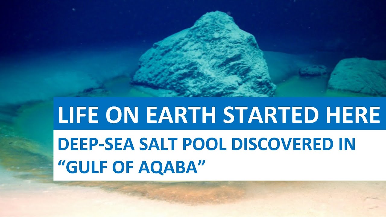 Deep Sea SALT POOL discovered in GULF OF AQABA, Did life on Earth started here ?