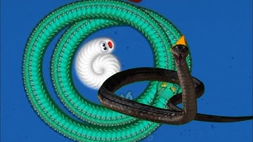 WORMS ZONE IO ATTACKING SNAKE 🐍 KILL..#gamebiggame #wormszoneio #provsnoob