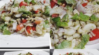 macaroni chaat recipe / pasta chaat recipe by zeeshziya vlogs