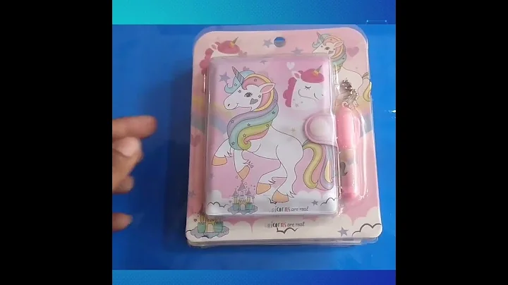 unicorn mini diary #unicorn #cute #jangra #ytshort #shorts #kidsshortsvideo #cute stationery #diary