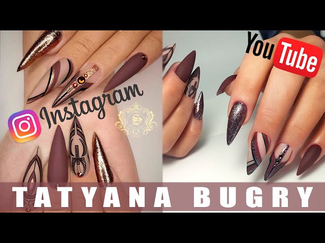 Instagram Inspired Nails |Stiletto Nails | Russian Efile Manicure
