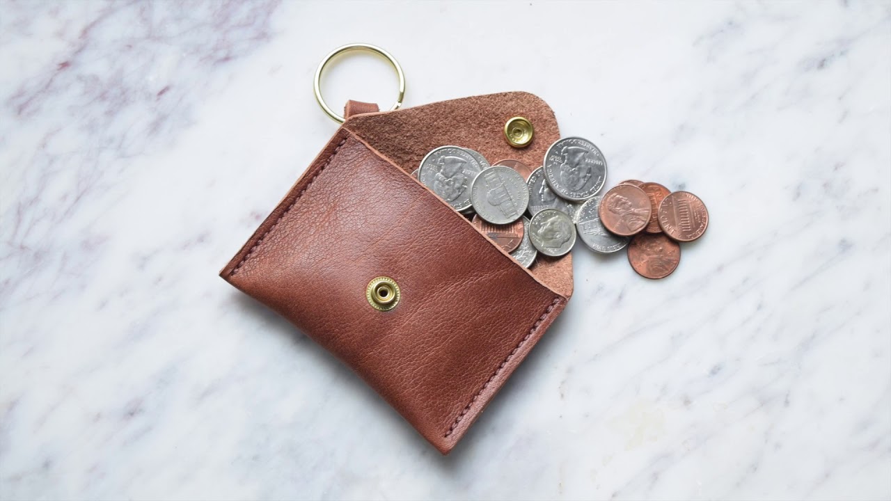 Leather Keychain Coin Purse YouTube
