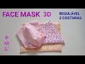 Face mask💥máscara 3d regulável com 2 costuras fácil de tecido💥mascarilla simples💥fánghù miànzhào