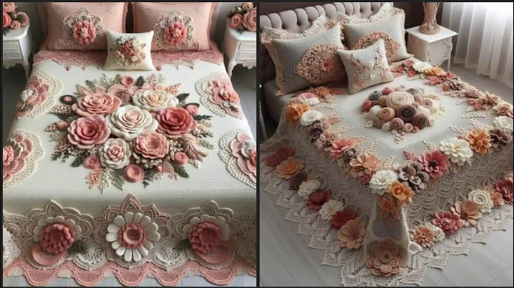 Stunning And Stylish Crochet Bed Sheets Granny Square Crochet Bed Room Decorative Designs 