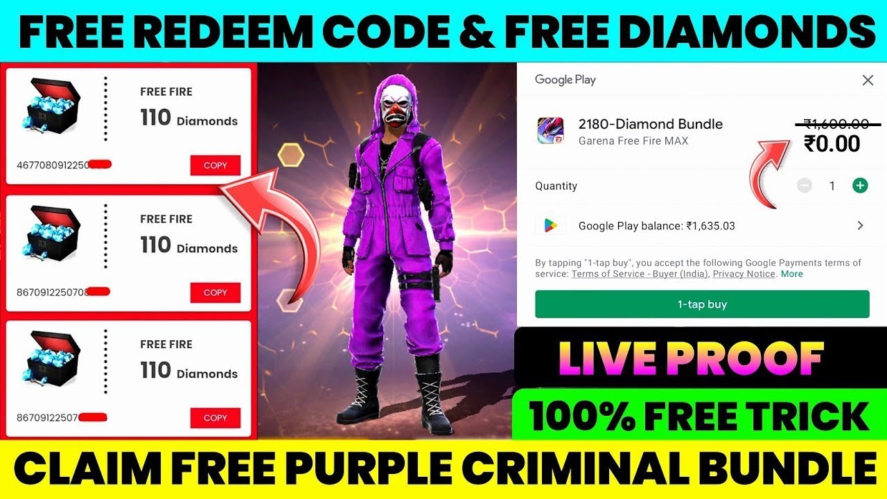 free criminal bundle and free diamonds 🤩 | how to get free diamonds in free fire malayalam 2022