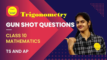 Most important questions | Gun shot questions-Trigonometry| Class 10 TS and AP