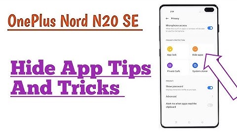 OnePlus Nord N20 SE || How To Hide Any App Hidden Default Feature