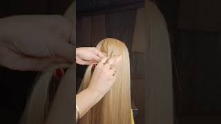 Quick Half Infinity Braid Tutorial #InfinityBraid #Braids #Hairstyles #Shorts